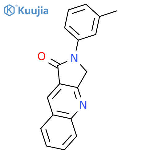 1H-Pyrrolo[3,4-b]quinolin-1-one, 2,3-dihydro-2-(3-methylphenyl)- structure