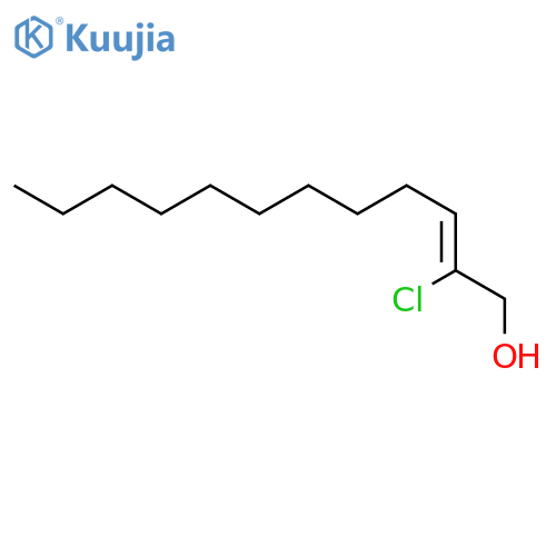 2-Dodecen-1-ol, 2-chloro-, (2Z)- structure