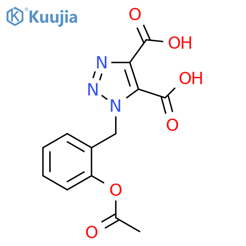 1H-1,2,3-Triazole-4,5-dicarboxylic acid, 1-[[2-(acetyloxy)phenyl]methyl]- structure