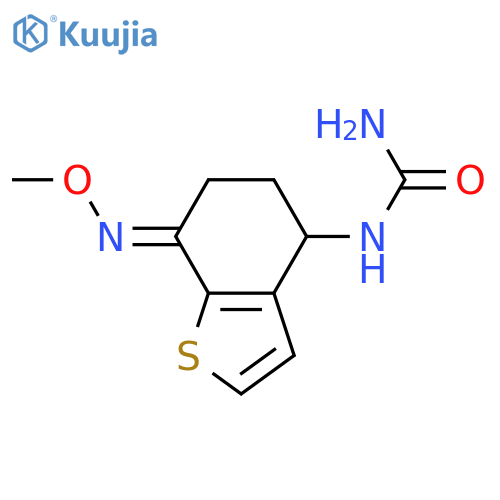 Urea, [4,5,6,7-tetrahydro-7-(methoxyimino)benzo[b]thien-4-yl]- structure
