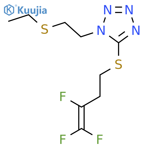 1H-TETRAZOLE, 1-[2-(ETHYLTHIO)ETHYL]-5-[(3,4,4-TRIFLUORO-3-BUTENYL)THIO]- structure