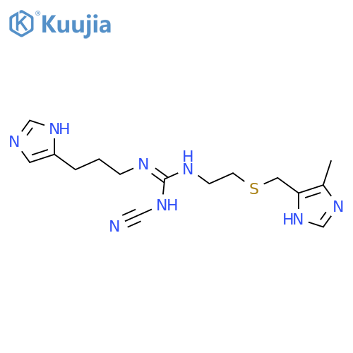 Guanidine,N-cyano-N'-[3-(1H-imidazol-4-yl)propyl]-N''-[2-[[(5-methyl-1H-imidazol-4-yl)methyl]thio]ethyl]- structure