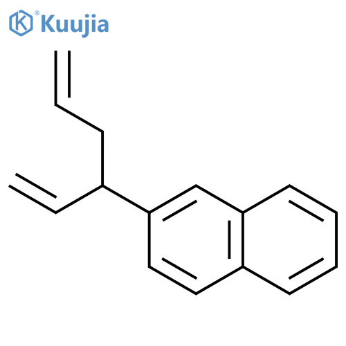 NAPHTHALENE, 2-(1-ETHENYL-3-BUTENYL)- structure
