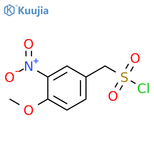 (4-methoxy-3-nitrophenyl)methanesulfonyl chloride structure