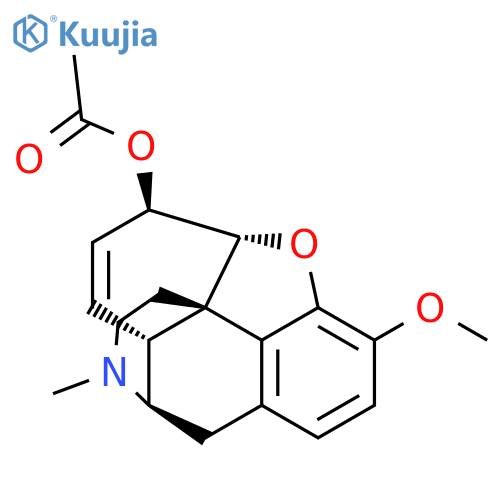 Morphinan-6-ol,7,8-didehydro-4,5-epoxy-3-methoxy-17-methyl-, acetate (ester), (5a,6b)- (9CI) structure