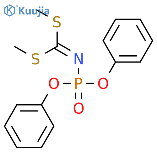 Carbonimidodithioic acid, (diphenoxyphosphinyl)-, dimethyl ester structure