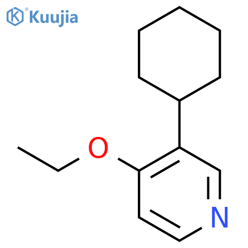 Pyridine, 3-cyclohexyl-4-ethoxy- structure