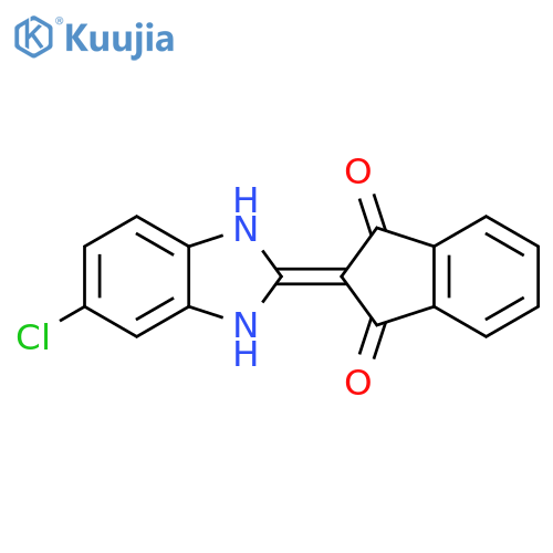 1H-Indene-1,3(2H)-dione,2-(5-chloro-1,3-dihydro-2H-benzimidazol-2-ylidene)- structure