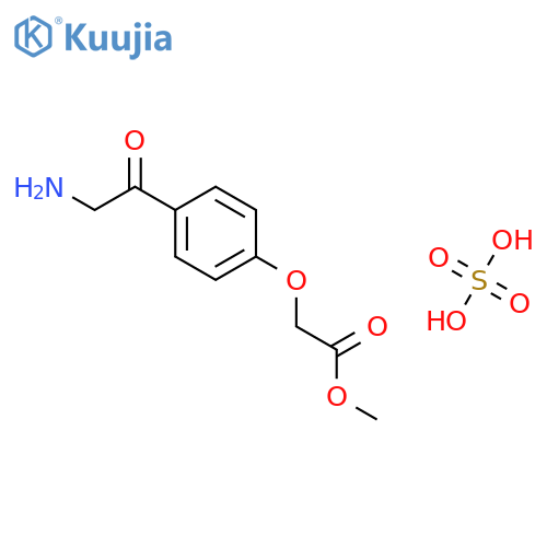 Acetic acid, [4-(aminoacetyl)phenoxy]-, methyl ester, sulfate structure