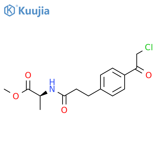 ALANINE, N-[3-[4-(CHLOROACETYL)PHENYL]-1-OXOPROPYL]-, METHYL ESTER structure