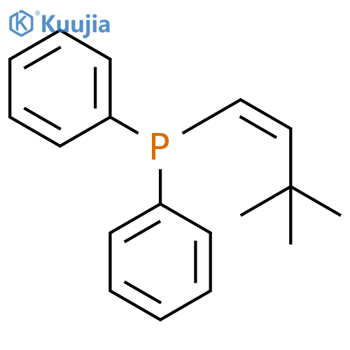 Phosphine, (3,3-dimethyl-1-butenyl)diphenyl-, (Z)- structure