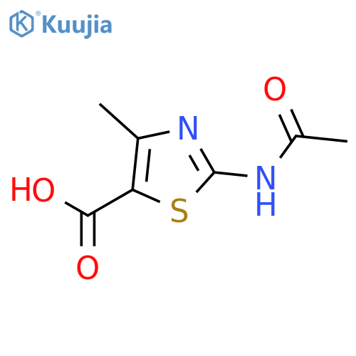 2-Acetylamino-4-methylthiazole-5-carboxylic acid structure
