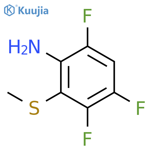 Benzenamine, 3,4,6-trifluoro-2-(methylthio)- structure