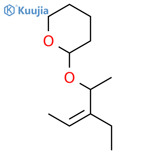 2H-PYRAN, 2-[(2-ETHYL-1-METHYL-2-BUTENYL)OXY]TETRAHYDRO- structure
