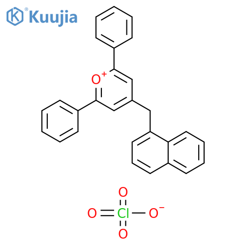 Pyrylium, 4-(1-naphthalenylmethyl)-2,6-diphenyl-, perchlorate structure