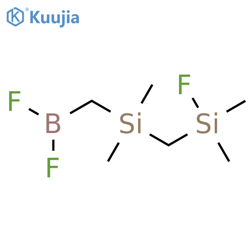 Borane, difluoro[[[(fluorodimethylsilyl)methyl]dimethylsilyl]methyl]- structure