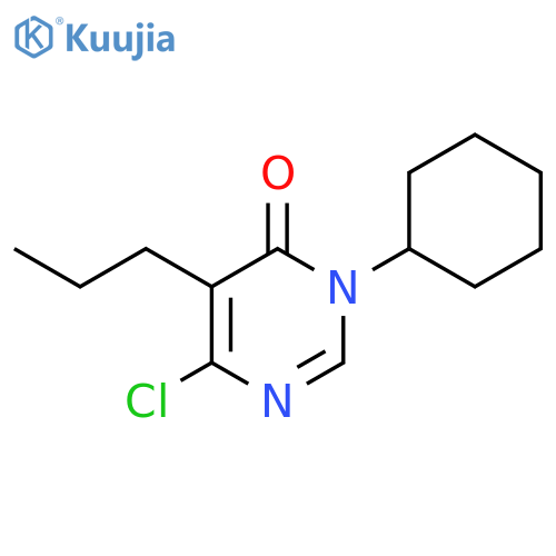 4(3H)-Pyrimidinone, 6-chloro-3-cyclohexyl-5-propyl- structure