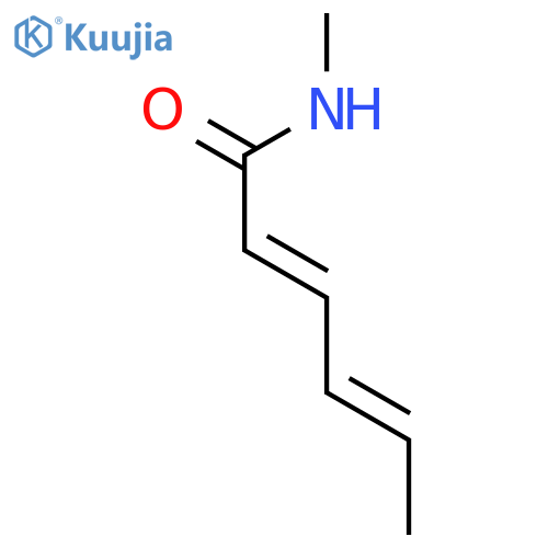 2,4-Hexadienamide, N-methyl-, (2E,4E)- structure