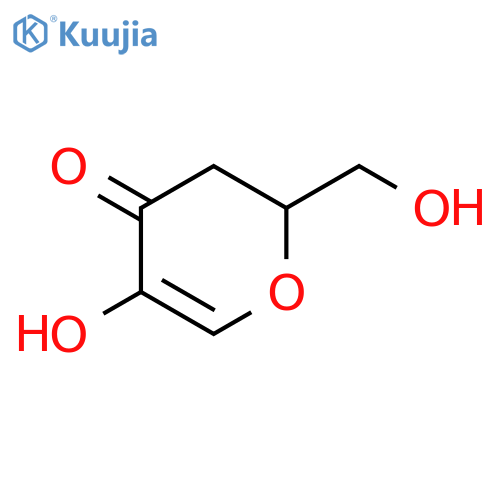 4H-Pyran-4-one, 2,3-dihydro-5-hydroxy-2-(hydroxymethyl)- structure
