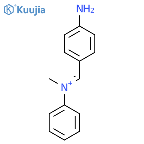 (E)-(4-Aminophenyl)-N-methyl-N-phenylmethaniminium structure
