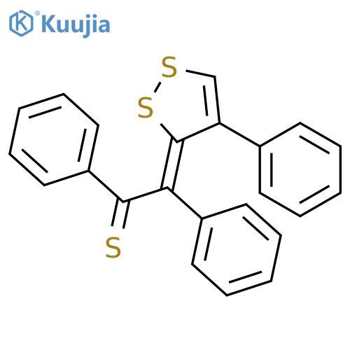 ETHANETHIONE, DIPHENYL(4-PHENYL-3H-1,2-DITHIOL-3-YLIDENE)-, (Z)- structure