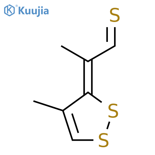 Propanethial, 2-(4-methyl-3H-1,2-dithiol-3-ylidene)-, (E)- structure