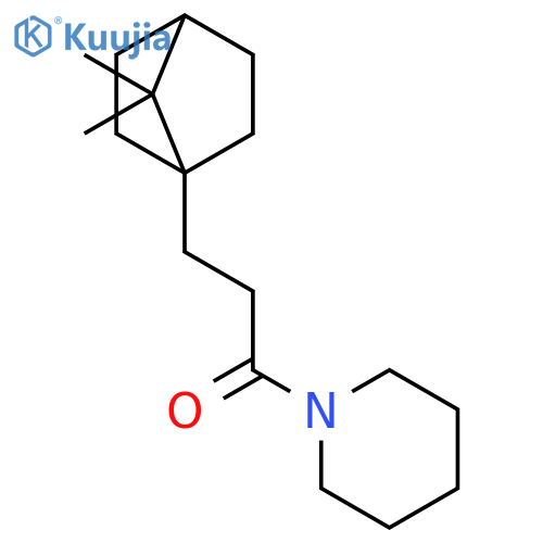 Piperidine, 1-[3-(7,7-dimethylbicyclo[2.2.1]hept-1-yl)-1-oxopropyl]- structure