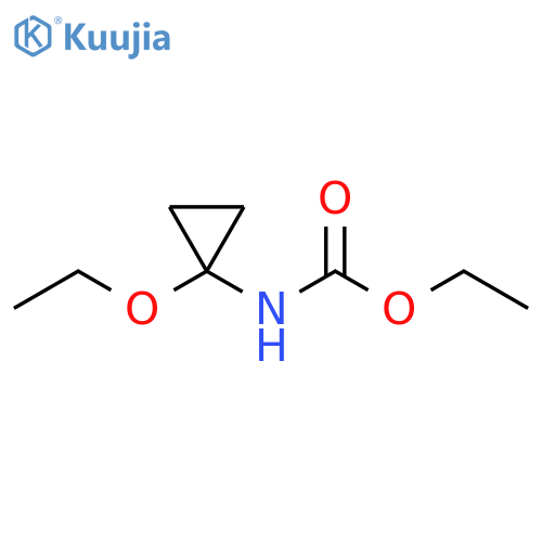 Carbamic acid, (1-ethoxycyclopropyl)-, ethyl ester structure