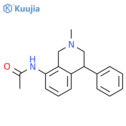 Acetamide, N-(1,2,3,4-tetrahydro-2-methyl-4-phenyl-8-isoquinolinyl)- structure