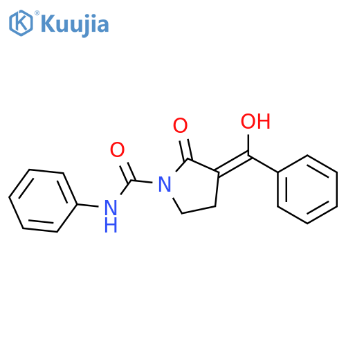 1-Pyrrolidinecarboxamide,3-(hydroxyphenylmethylene)-2-oxo-N-phenyl- structure