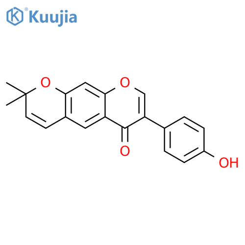 3-(4-hydroxy-phenyl)-8,8-dimethyl-8H-pyrano[3,2-g]chromen-4-one structure