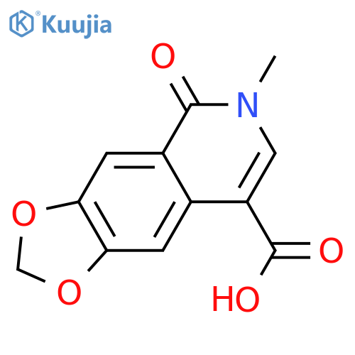 1,3-Dioxolo[4,5-g]isoquinoline-8-carboxylic acid,5,6-dihydro-6-methyl-5-oxo- structure
