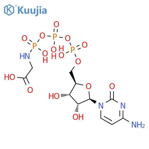 Glycine, N-[[[(5'-cytidylyloxy)hydroxyphosphinyl]oxy]hydroxyphosphinyl]- structure
