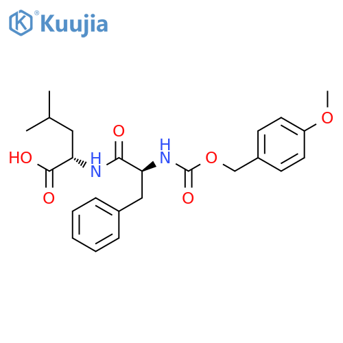 L-Leucine, N-[N-[[(4-methoxyphenyl)methoxy]carbonyl]-L-phenylalanyl]- structure