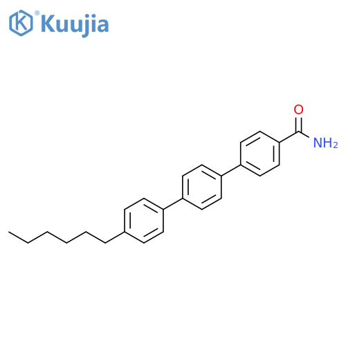 [1,1':4',1''-Terphenyl]-4-carboxamide, 4''-hexyl- structure
