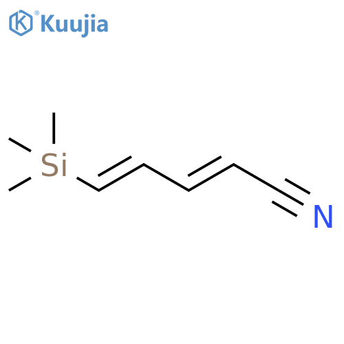 2,4-Pentadienenitrile, 5-(trimethylsilyl)-, (2E,4E)- structure