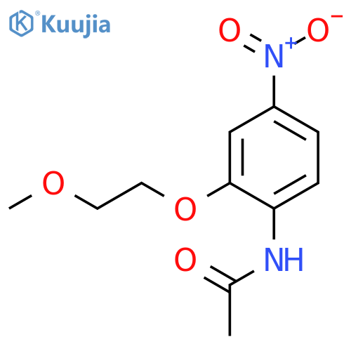 Acetamide, N-[2-(2-methoxyethoxy)-4-nitrophenyl]- structure