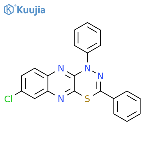 1H-[1,3,4]Thiadiazino[5,6-b]quinoxaline, 7-chloro-1,3-diphenyl- structure