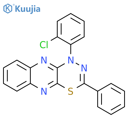 1H-[1,3,4]Thiadiazino[5,6-b]quinoxaline, 1-(2-chlorophenyl)-3-phenyl- structure