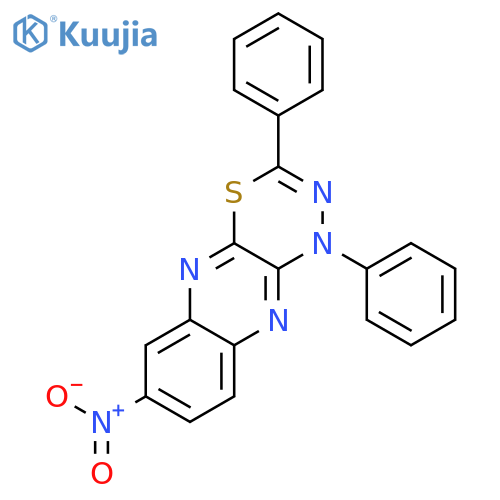 1H-[1,3,4]Thiadiazino[5,6-b]quinoxaline, 7-nitro-1,3-diphenyl- structure