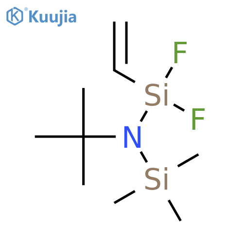 Silanamine,N-(1,1-dimethylethyl)-N-(ethenyldifluorosilyl)-1,1,1-trimethyl- structure
