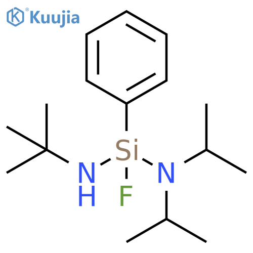 Silanediamine,N'-(1,1-dimethylethyl)-1-fluoro-N,N-bis(1-methylethyl)-1-phenyl- structure