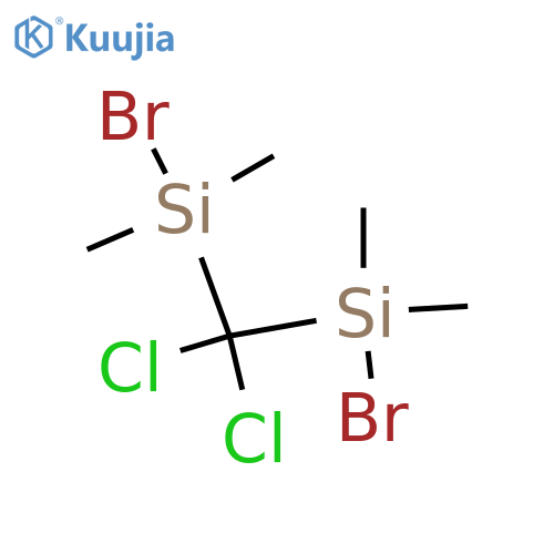 Silane, (dichloromethylene)bis[bromodimethyl- structure