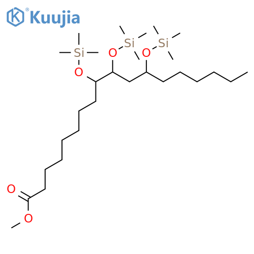 Methyl 9,10,12-tris[(trimethylsilyl)oxy]octadecanoate structure