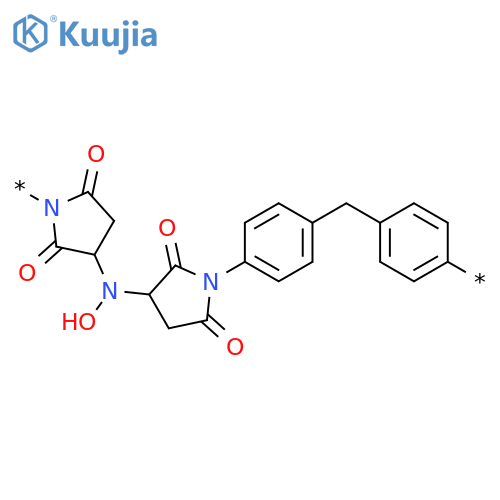 POLY[(2,5-DIOXO-1,3-PYRROLIDINEDIYL)(HYDROXYIMINO)(2,5-DIOXO-3,1-PYRROLIDINEDIYL)-1,4-PHENYLENEMETHYLENE-1,4-PHENYLENE] structure