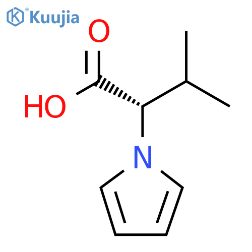 (2S)-3-Methyl-2-(1H-pyrrol-1-yl)butanoic acid structure