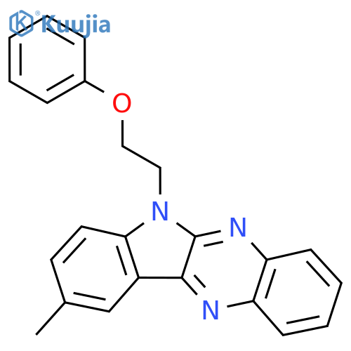 9-methyl-6-(2-phenoxyethyl)-6H-indolo2,3-bquinoxaline structure