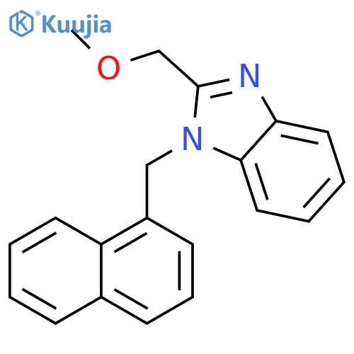 2-(methoxymethyl)-1-(naphthalen-1-yl)methyl-1H-1,3-benzodiazole structure