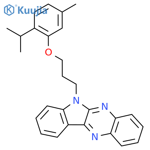 6-{3-5-methyl-2-(propan-2-yl)phenoxypropyl}-6H-indolo2,3-bquinoxaline structure