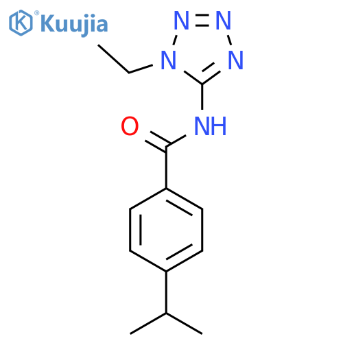 Benzamide,N-(1-ethyl-1H-tetrazol-5-yl)-4-(1-methylethyl)- structure